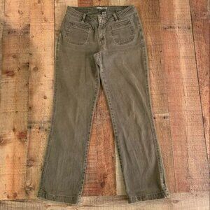 Chico’s platinum vintage green straight leg pants - 6